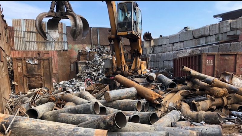S & A Scrap Iron & Metal recycling center in New York City, NY - View of facility